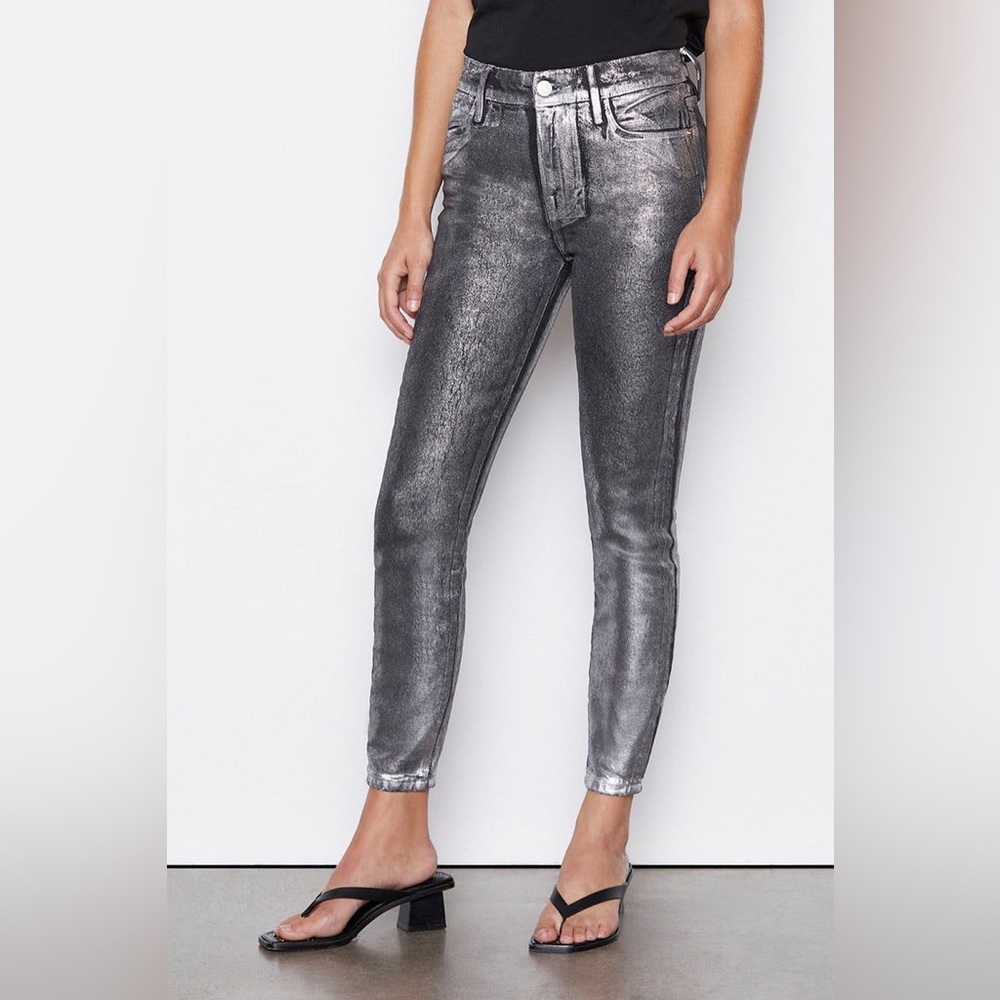 Frame Chrome Noir Le Sylvie Slender Straight